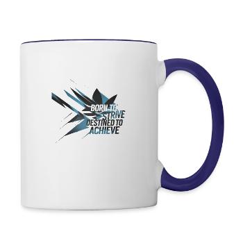 Strive to Achieve - Contrast Coffee Mug - white/cobalt blue - Right