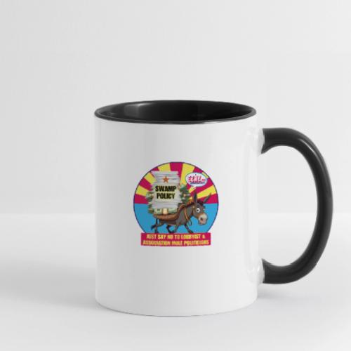 JUST SAY NO TO LOBBYIST MULES - Contrast Coffee Mug