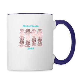 Slots Fiesta 2025 Participants - Contrast Coffee Mug - white/cobalt blue - Right