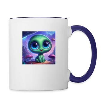the cutest thing - Contrast Coffee Mug - white/cobalt blue - Right