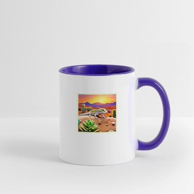 Spotted Gecko Desert Sunset