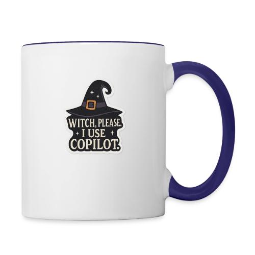 Witch Please I Use Copilot - Contrast Coffee Mug