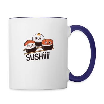 Sushi - Contrast Coffee Mug - white/cobalt blue - Right
