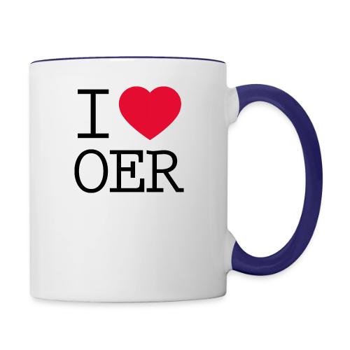 I love OER - Contrast Coffee Mug