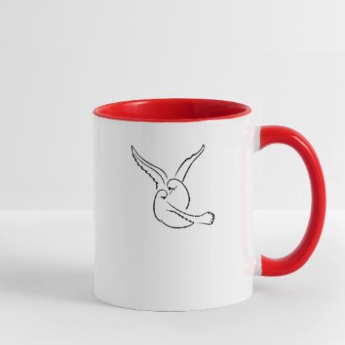 EMBRACED_TURTLEDOVES - Contrast Coffee Mug