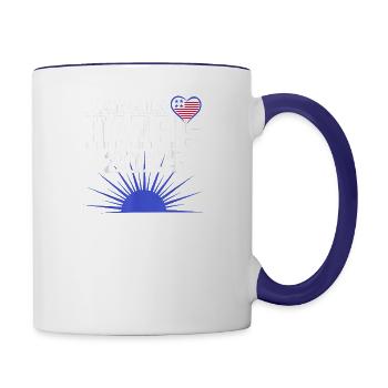 Kamala Harris 2024 Democrat Political Campaign - Contrast Coffee Mug - white/cobalt blue - Right