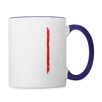 Fantastic Tees American Patriotic USA Flag Men - Contrast Coffee Mug - white/cobalt blue - Right