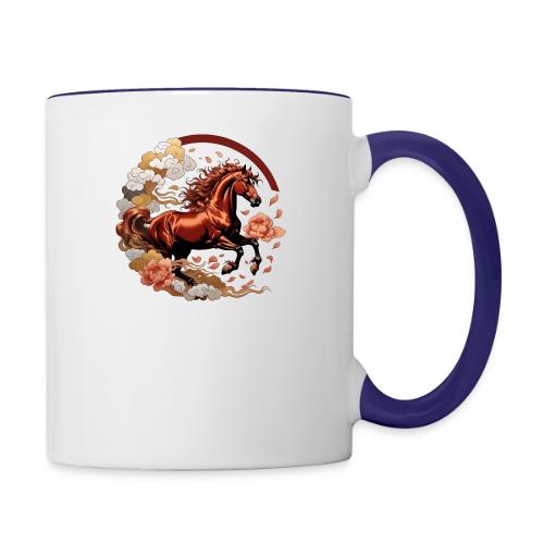 Year of the Horse T Shirt, Lunar New Year Gift - Contrast Coffee Mug