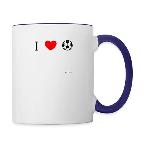 I heart soccer - Women - Contrast Coffee Mug