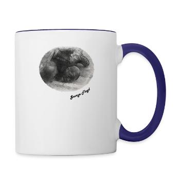 Say it LOUD ... i'm BLACK and i'm PROUD - Contrast Coffee Mug - white/cobalt blue - Right