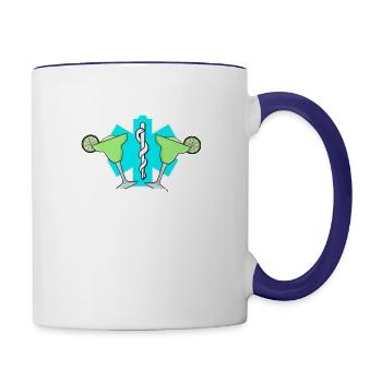Ems Emt Paramedic Cinco De Mayo Emergency - Contrast Coffee Mug - white/cobalt blue - Right
