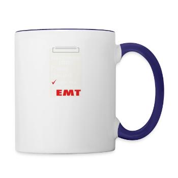 Emt Paramedic - Contrast Coffee Mug - white/cobalt blue - Right