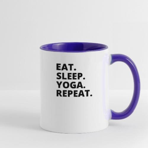 Eat Sleep Yoga: Yoga Apparel & Mindful Merch - Contrast Coffee Mug
