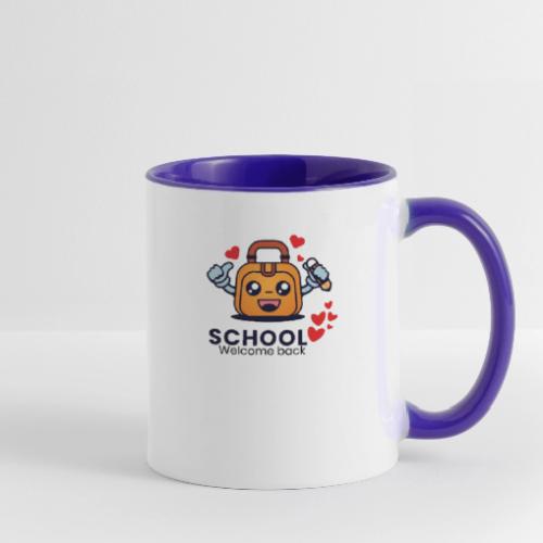 first day of school outfit- school Welcome back - Contrast Coffee Mug