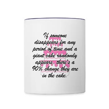 Surprise! - Contrast Coffee Mug - white/cobalt blue - Front