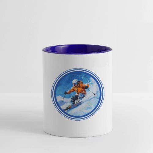 Skiing: On the Edge - Contrast Coffee Mug