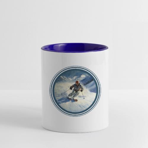 Skiing Power Moves - Contrast Coffee Mug
