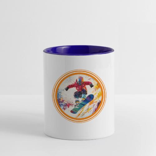 Snowboarding Horizon - Contrast Coffee Mug