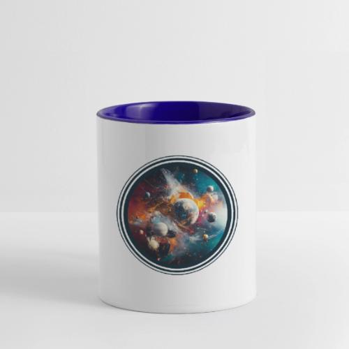 Planets in Acrylic Dreams - Contrast Coffee Mug