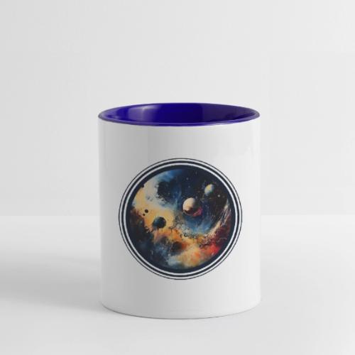 Chaotic Color Planets - Contrast Coffee Mug
