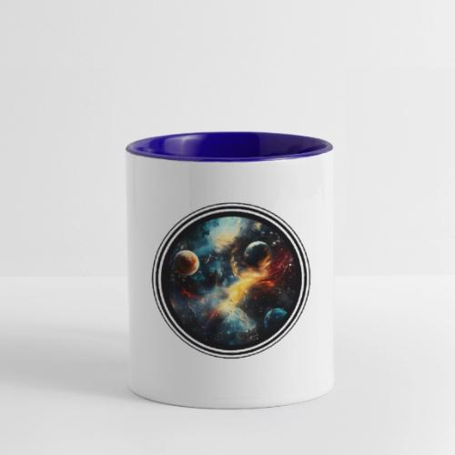 Painted Cosmos of Planets - Contrast Coffee Mug