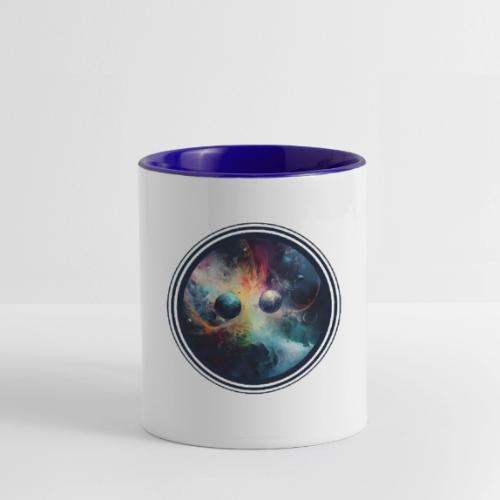 Chaotic Color Planets - Contrast Coffee Mug