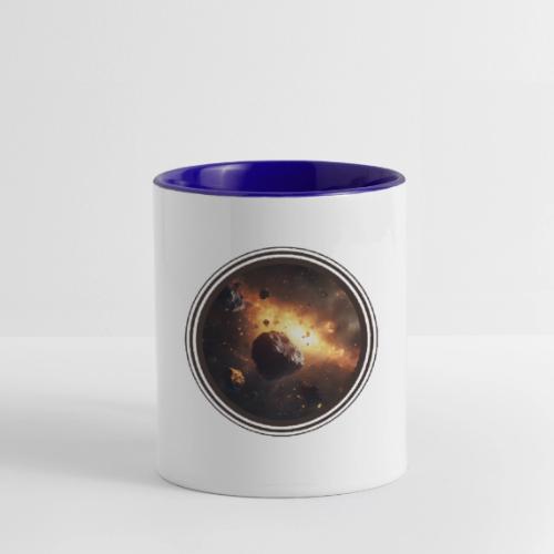 Asteroids Drift - Contrast Coffee Mug