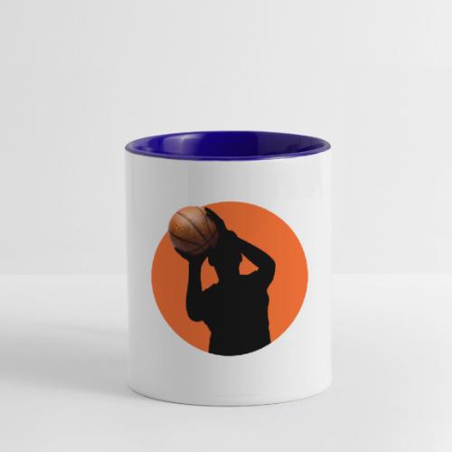 Basketball: Focused Precision - Contrast Coffee Mug