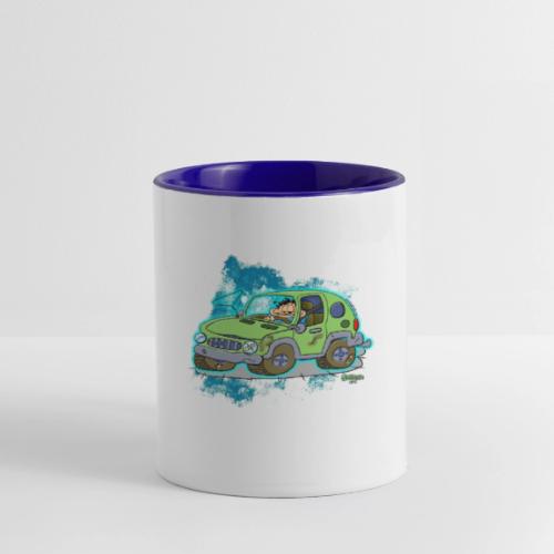 Ongher's UFO Car - Contrast Coffee Mug