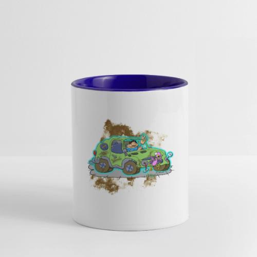 Ongher's UFO Crashed Car - Contrast Coffee Mug