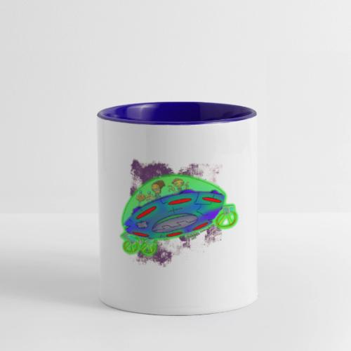 Ongher's UFO Flying Saucer - Contrast Coffee Mug