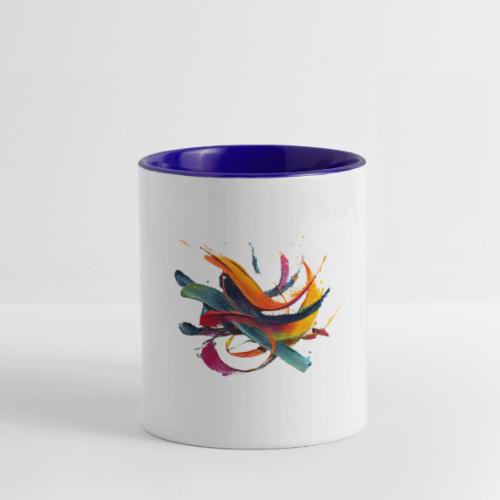 Colorful Waves - Contrast Coffee Mug