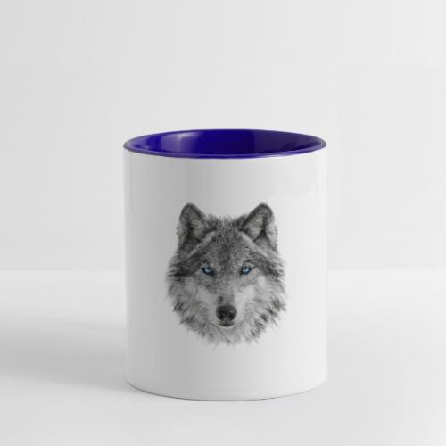 Frost-Eyed Alpha - Contrast Coffee Mug