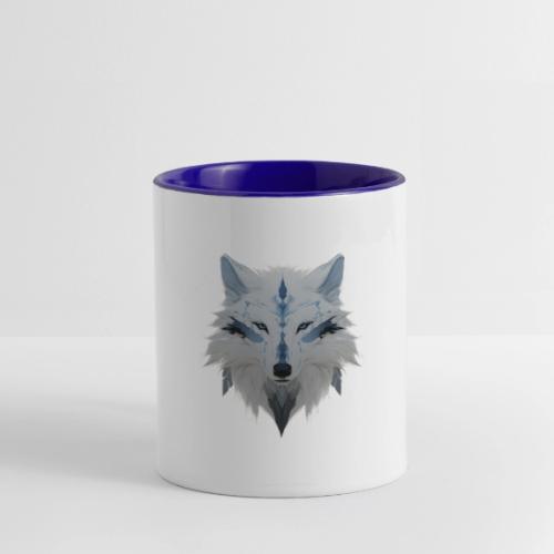 Ivory Grace Wolf - Contrast Coffee Mug