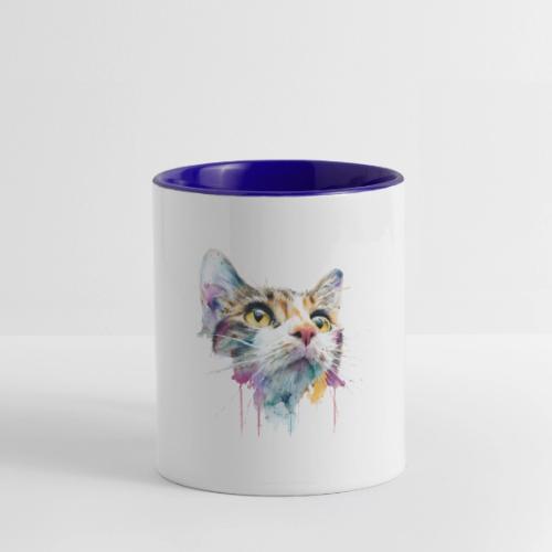 Chromatic Cat Splash - Contrast Coffee Mug