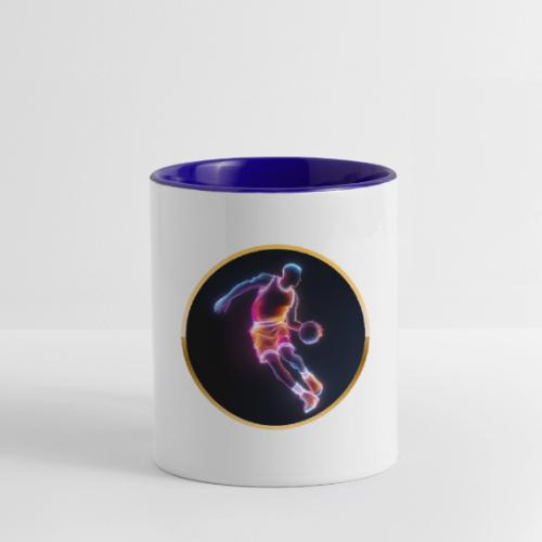 Neon Basketball Player - Contrast Coffee Mug