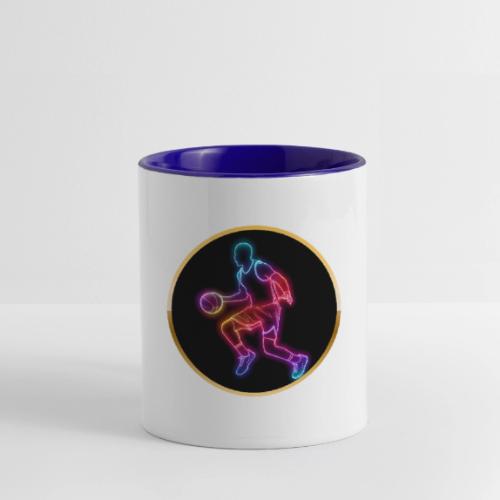 Basketball: Neon Dribble Pulse - Contrast Coffee Mug