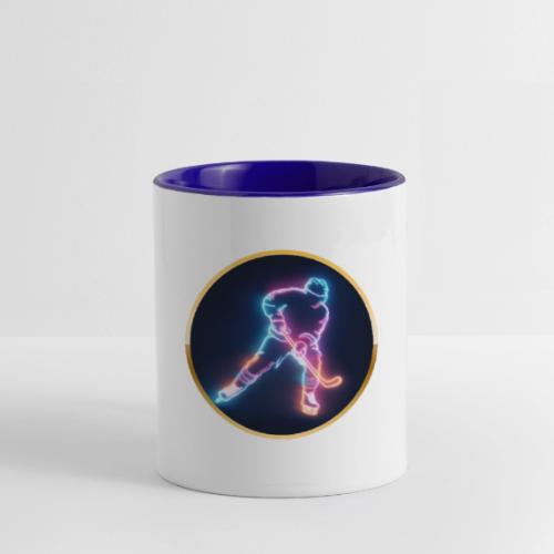 Golden Neon Hockey - Contrast Coffee Mug