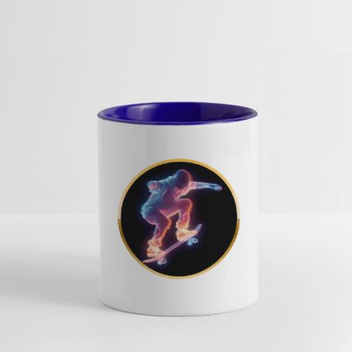 Skateboarding: Neon Skate Orbit - Contrast Coffee Mug