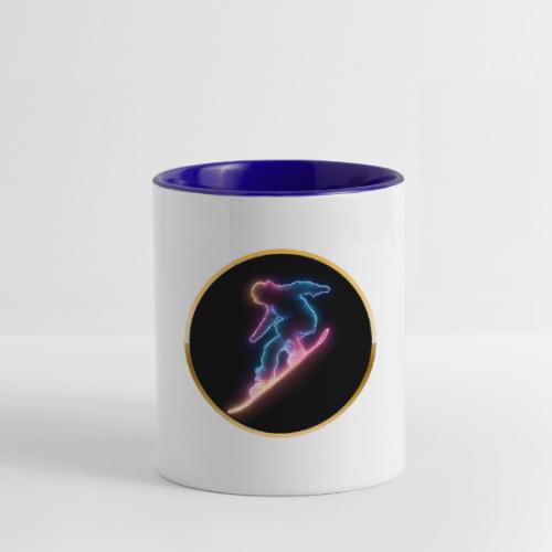 Snowboarding: Neon Snow Drift - Contrast Coffee Mug