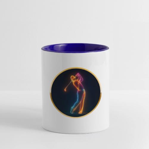 Neon Golf Motion - Contrast Coffee Mug