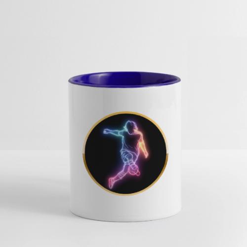 Soccer: Neon Goal Fusion - Contrast Coffee Mug