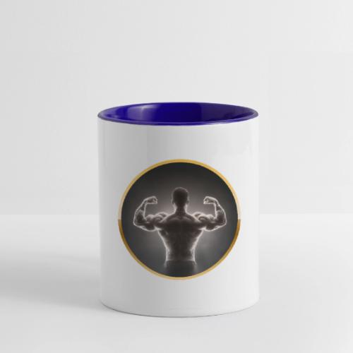 Bodybuilding: Neon Strength Frame - Contrast Coffee Mug