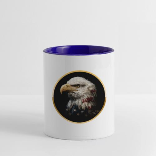 America: Golden Freedom Crest - Contrast Coffee Mug