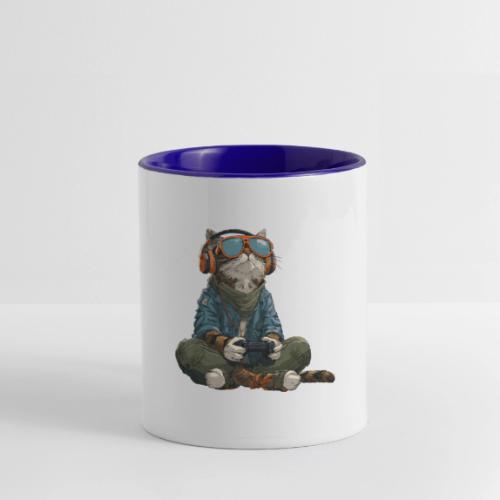 Cat: Purrfect Player - Contrast Coffee Mug