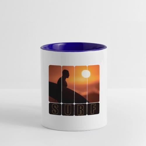 Surfing: Sunset Surf Panels - Contrast Coffee Mug