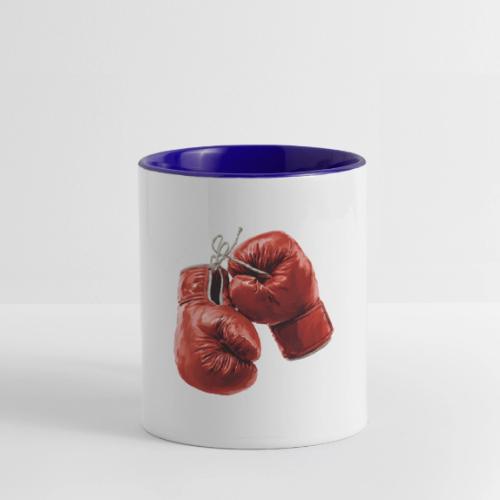 Boxing: Hanging Gloves Icon - Contrast Coffee Mug
