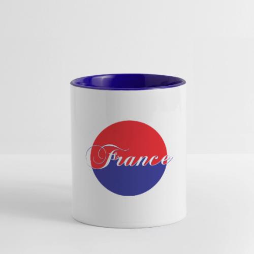 France Tricolore Circle - Contrast Coffee Mug