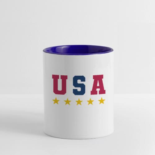 USA Varsity Stars - Contrast Coffee Mug