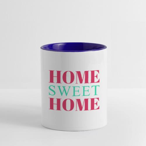 Home Sweet Home Typography Design - Contrast Coffee Mug